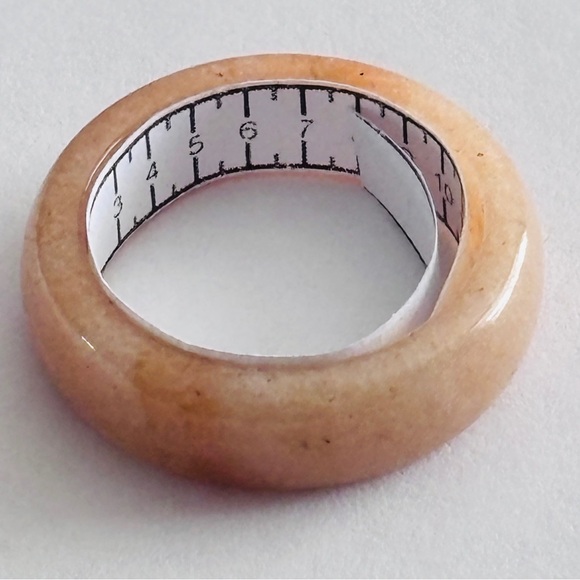 Stone Band Rings Lot of 7 Turquoise Agate Resin Stackable - Picture 14 of 16